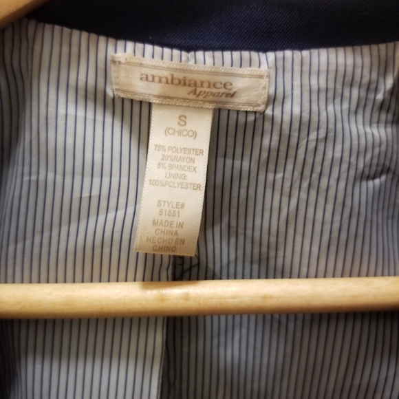 Boutique navy blazer size S - Picture 2 of 5